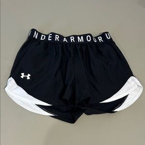 Under Armour Women's Athletic Shorts in Black and White